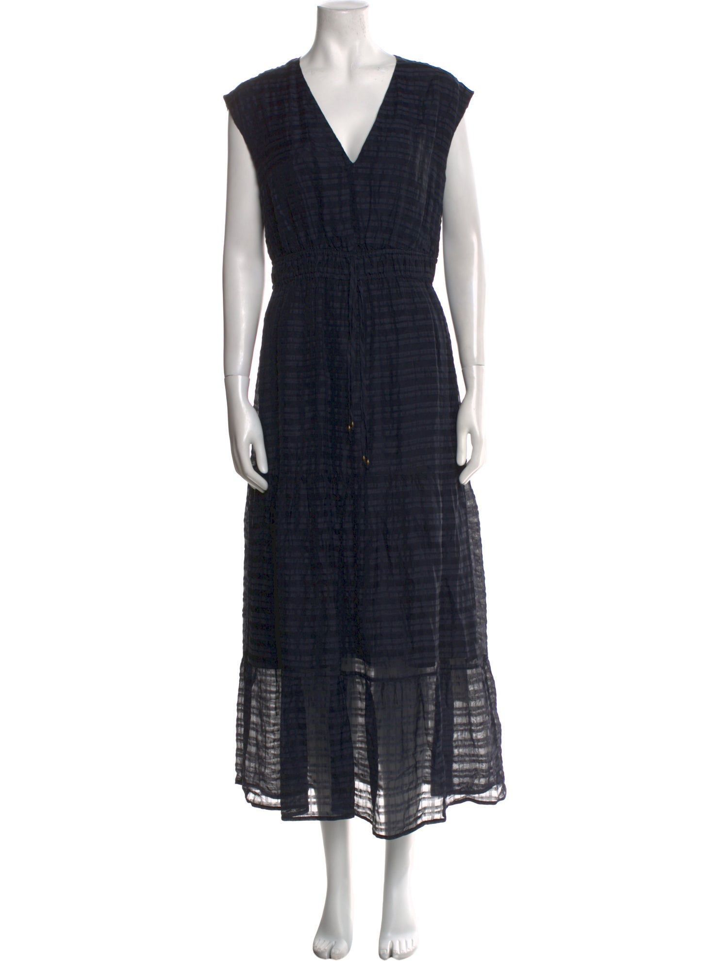 Marie Oliver Plaid Print Long Dress