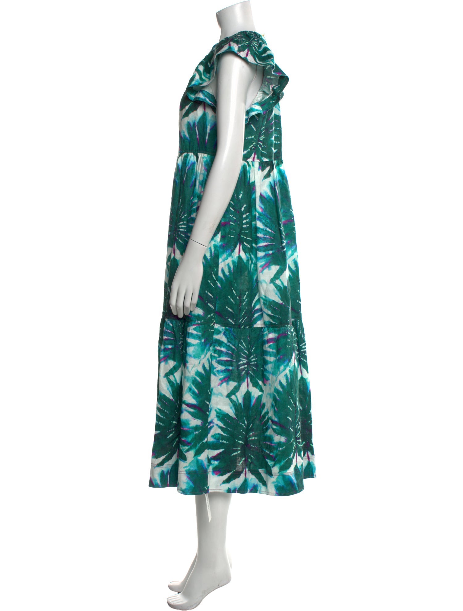 Marie Oliver Linen Long Dress