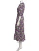 Marie Oliver Floral Print Midi Length Dress