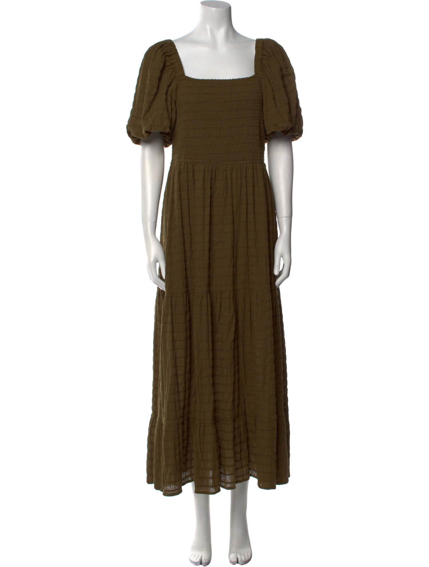 Marie Oliver Square Neckline Long Dress