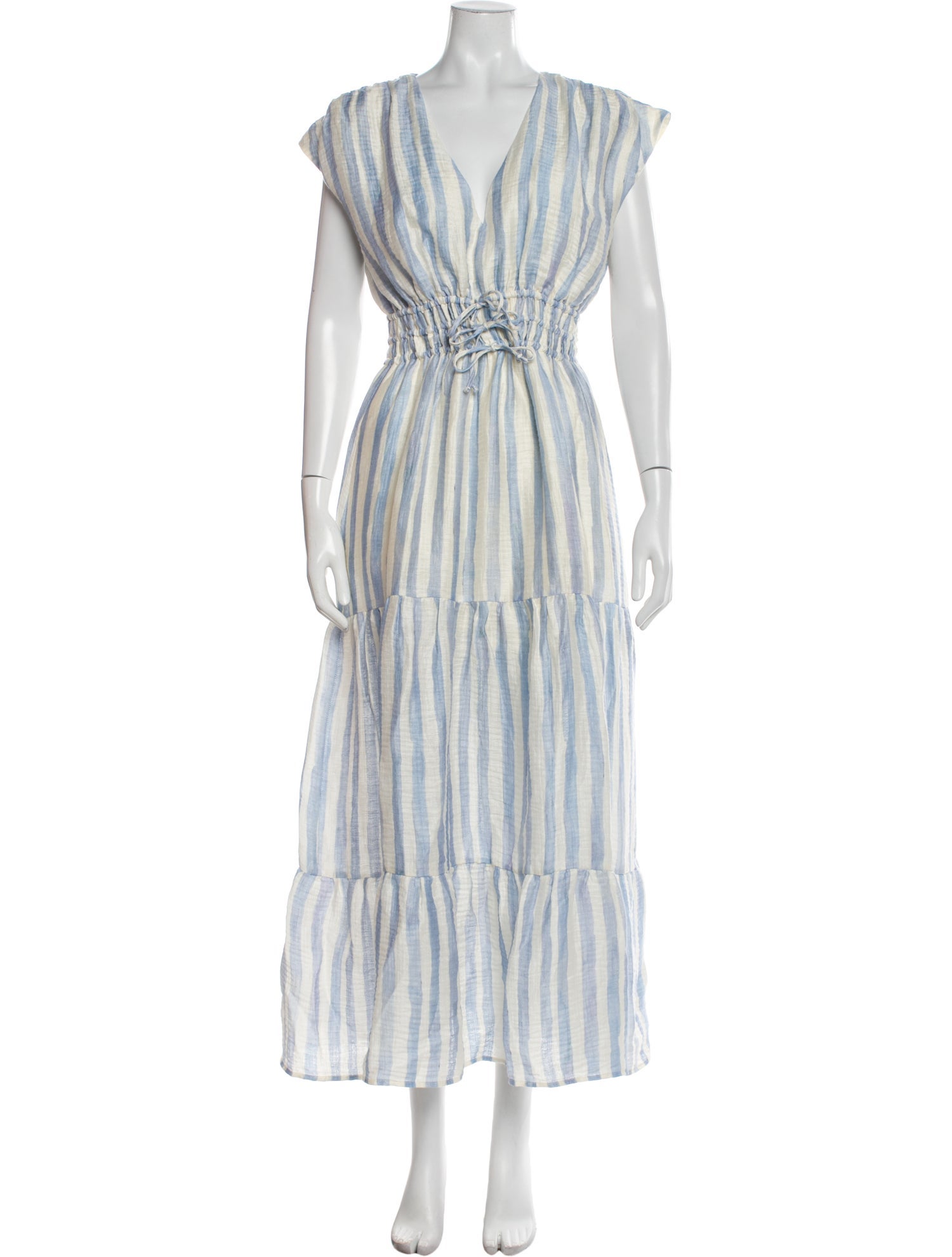 Marie Oliver Striped Long Dress