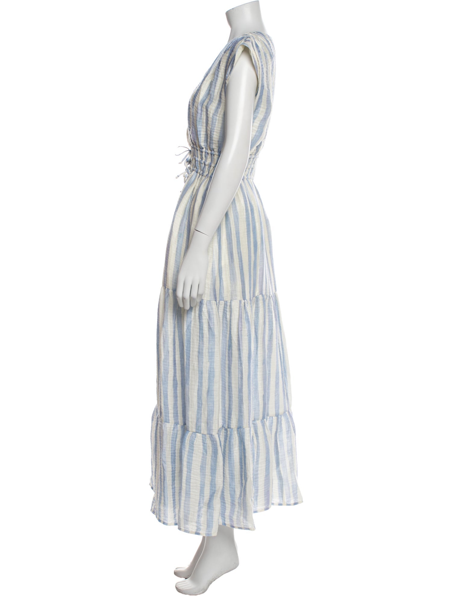Marie Oliver Striped Long Dress