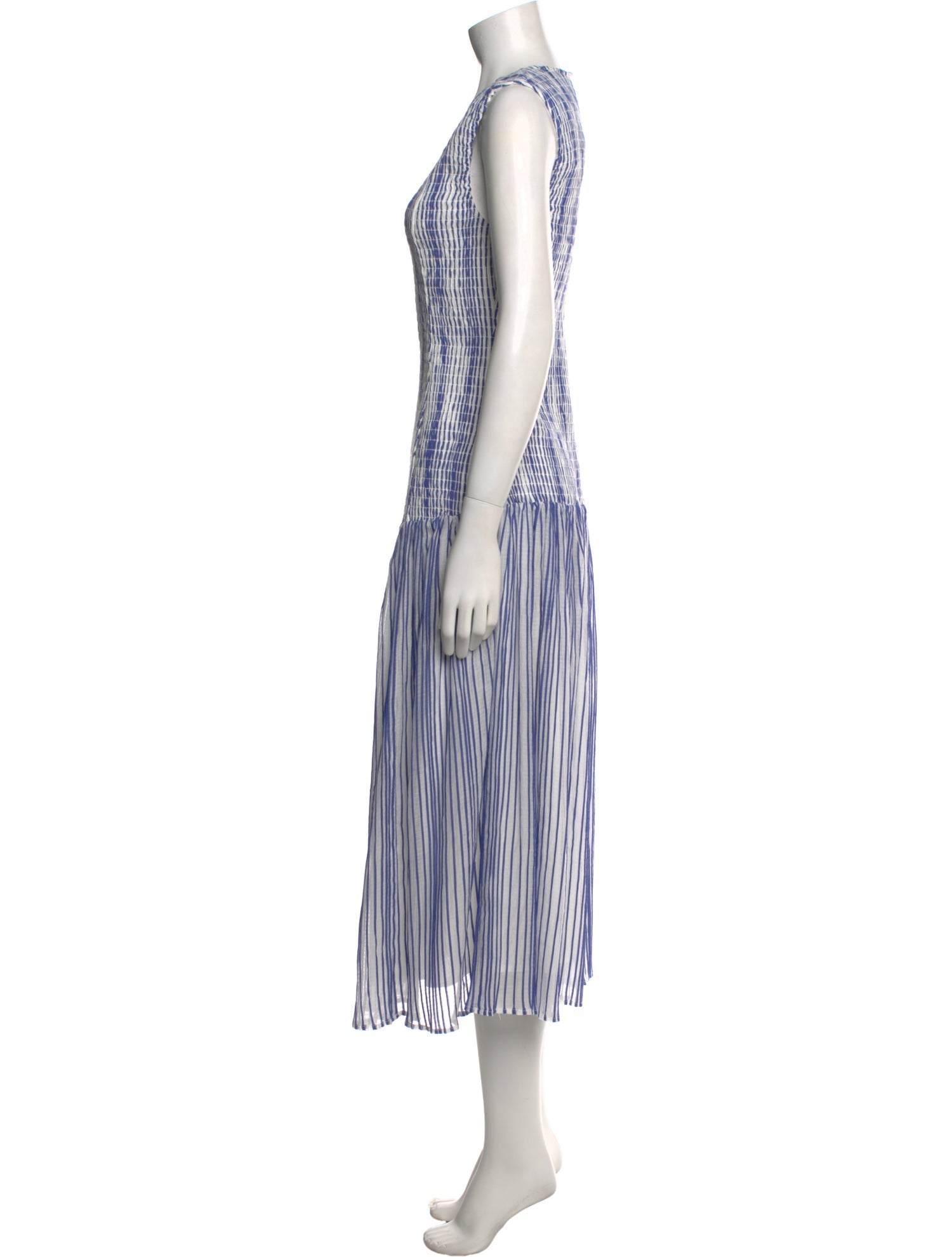 Marie Oliver Striped Long Dress