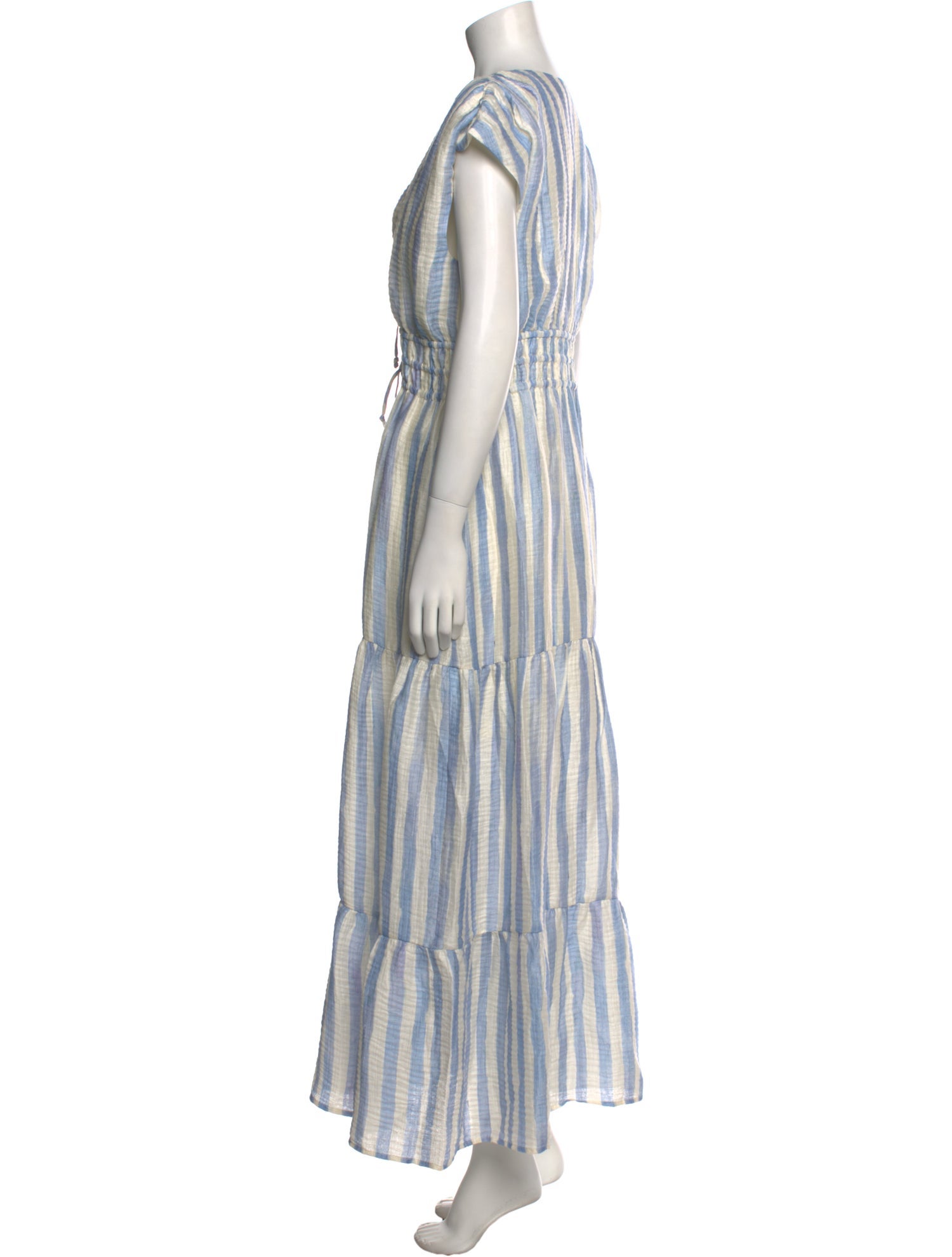 Marie Oliver Striped Long Dress