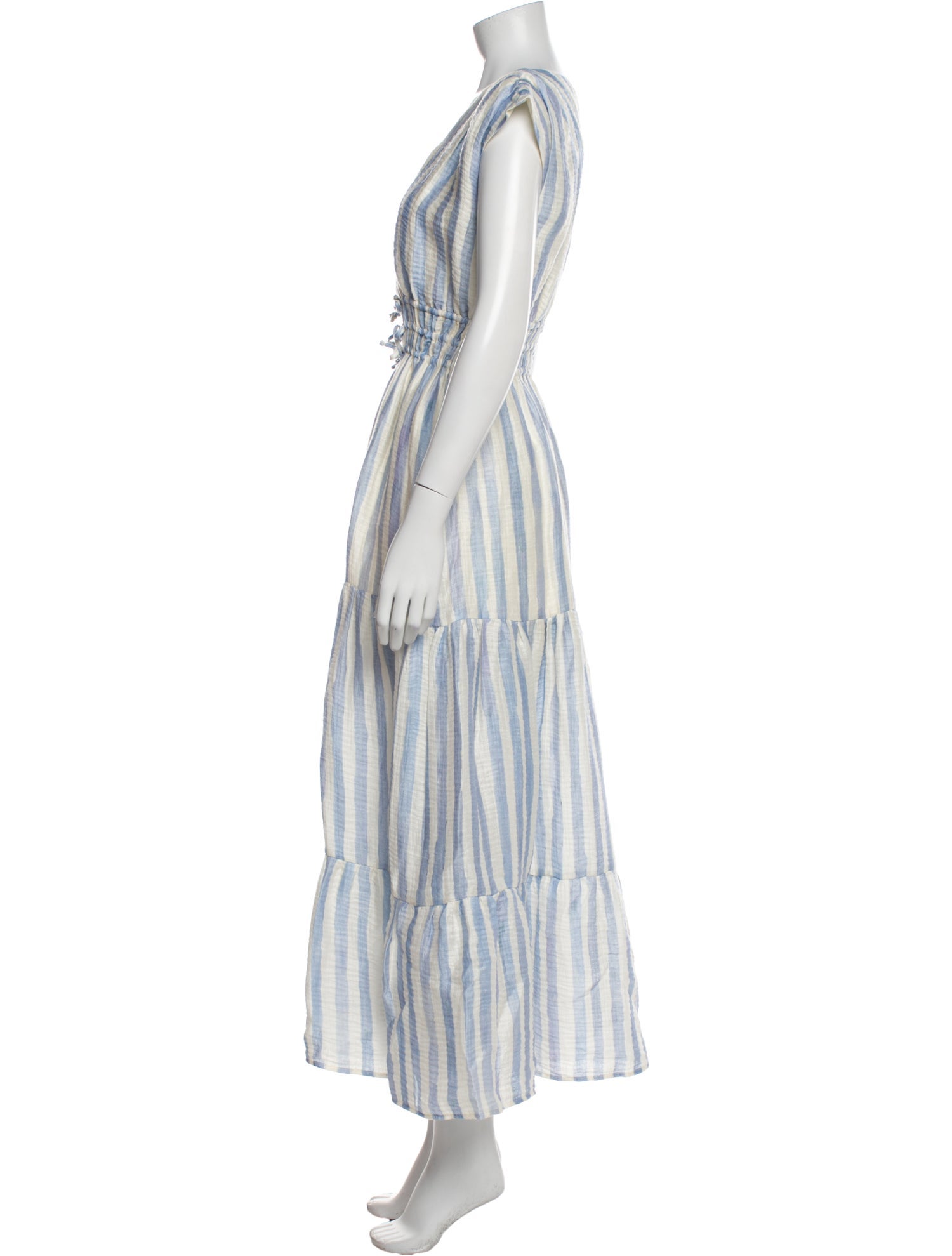 Marie Oliver Striped Long Dress