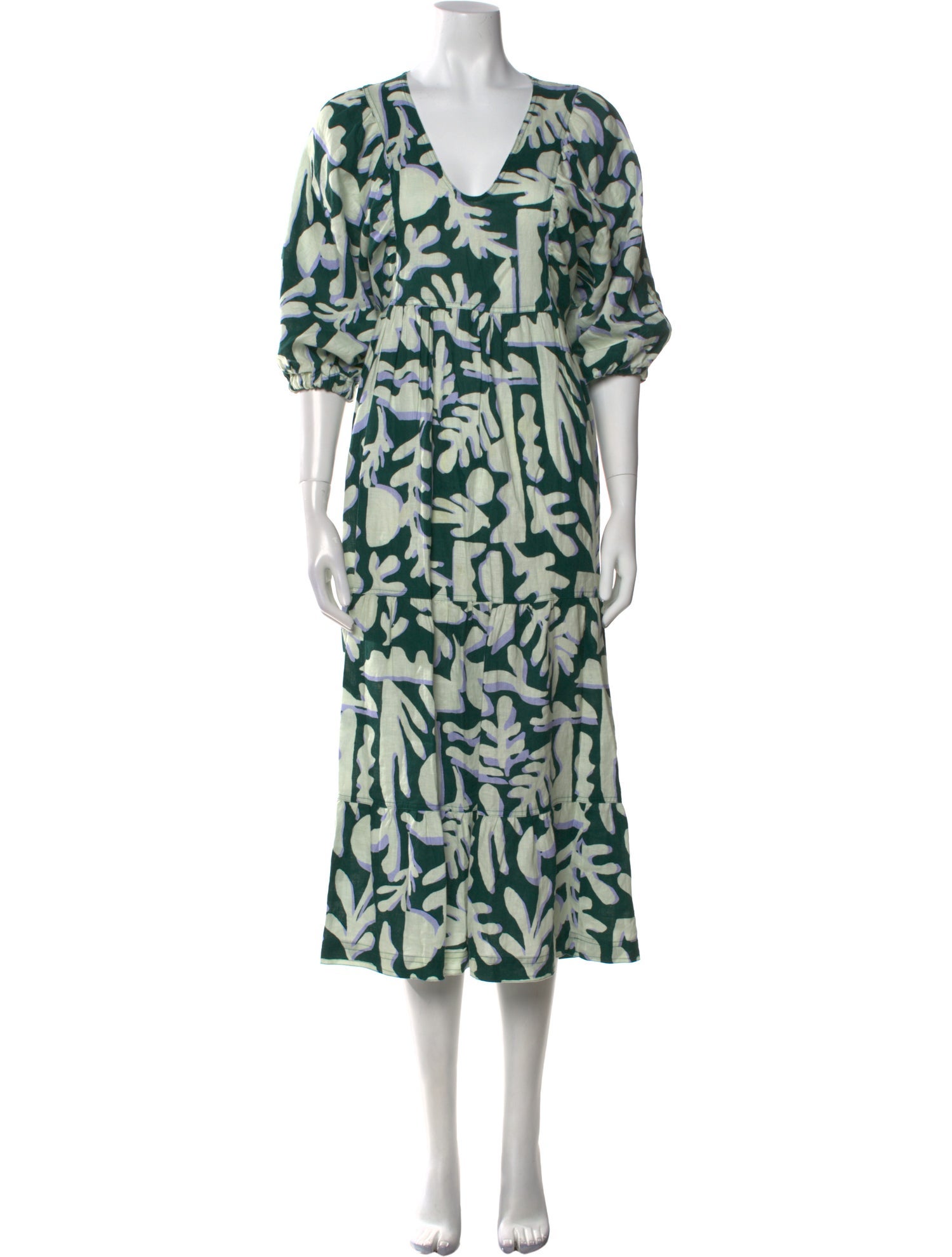 Marie Oliver Printed Long Dress