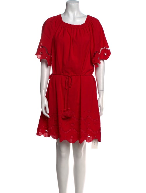 Marie Oliver Scoop Neck Mini Dress