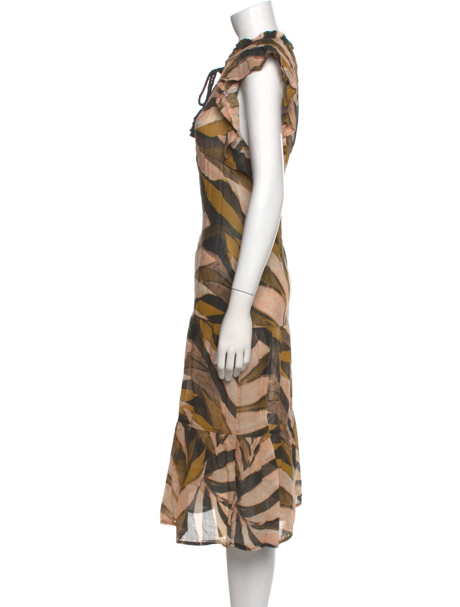 Marie Oliver Printed Midi Length Dress