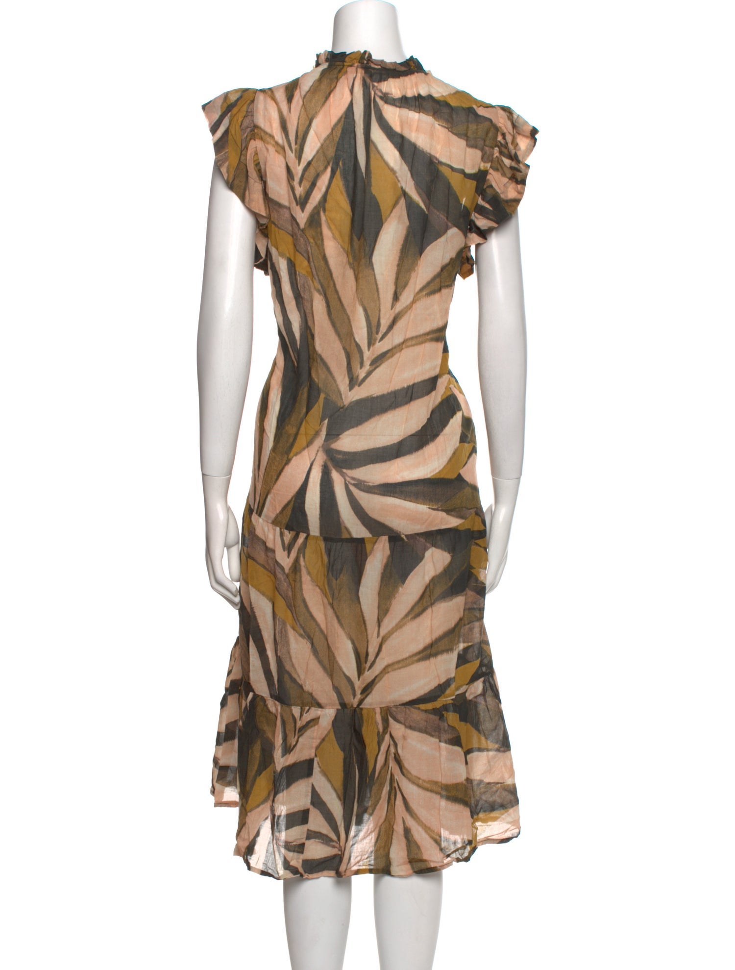 Marie Oliver Printed Midi Length Dress