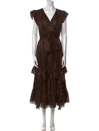 Marie Oliver Silk Long Dress