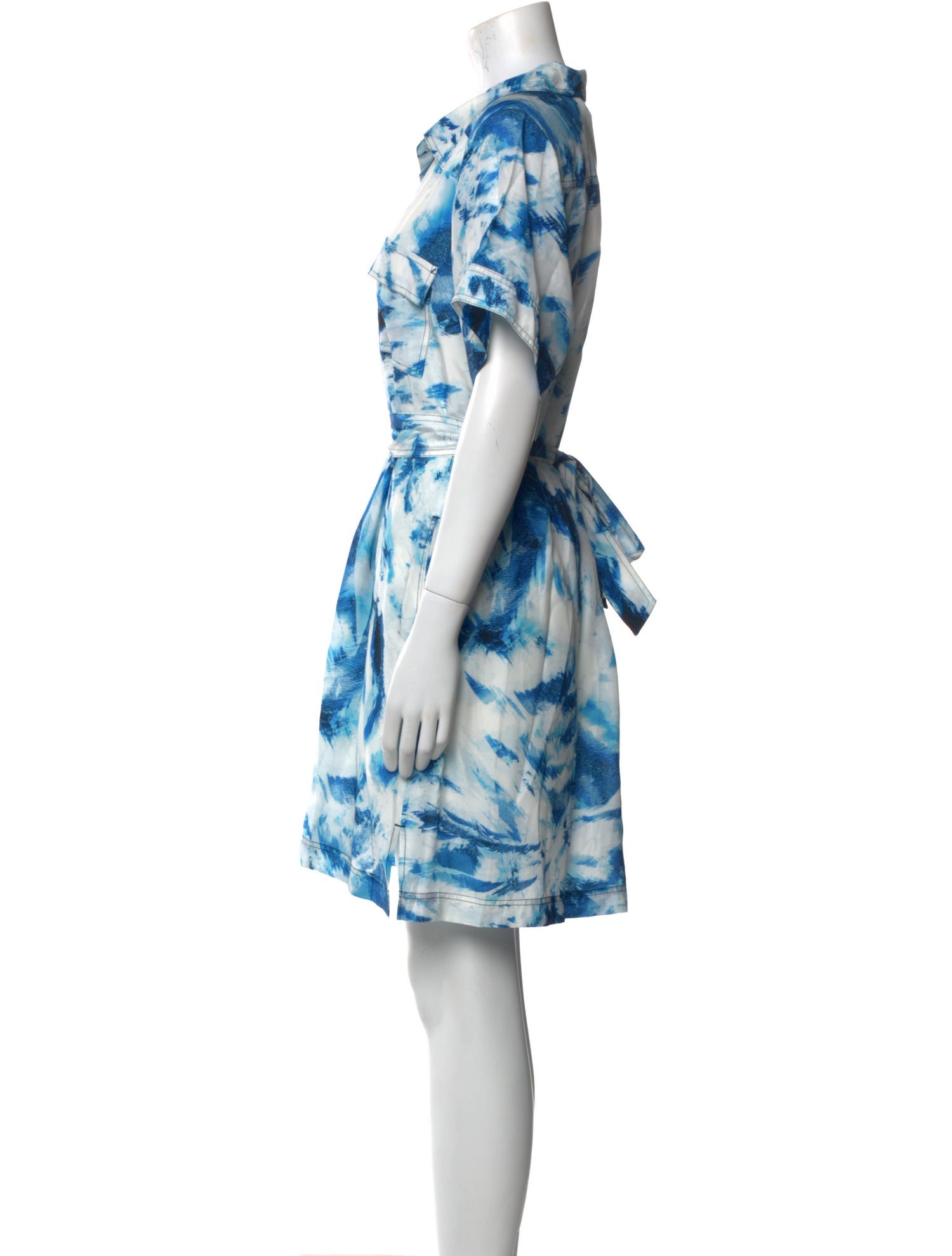 Marie Oliver Tie-Dye Print Mini Dress