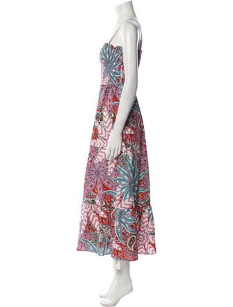 Marie Oliver Printed Midi Length Dress