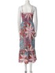 Marie Oliver Printed Midi Length Dress