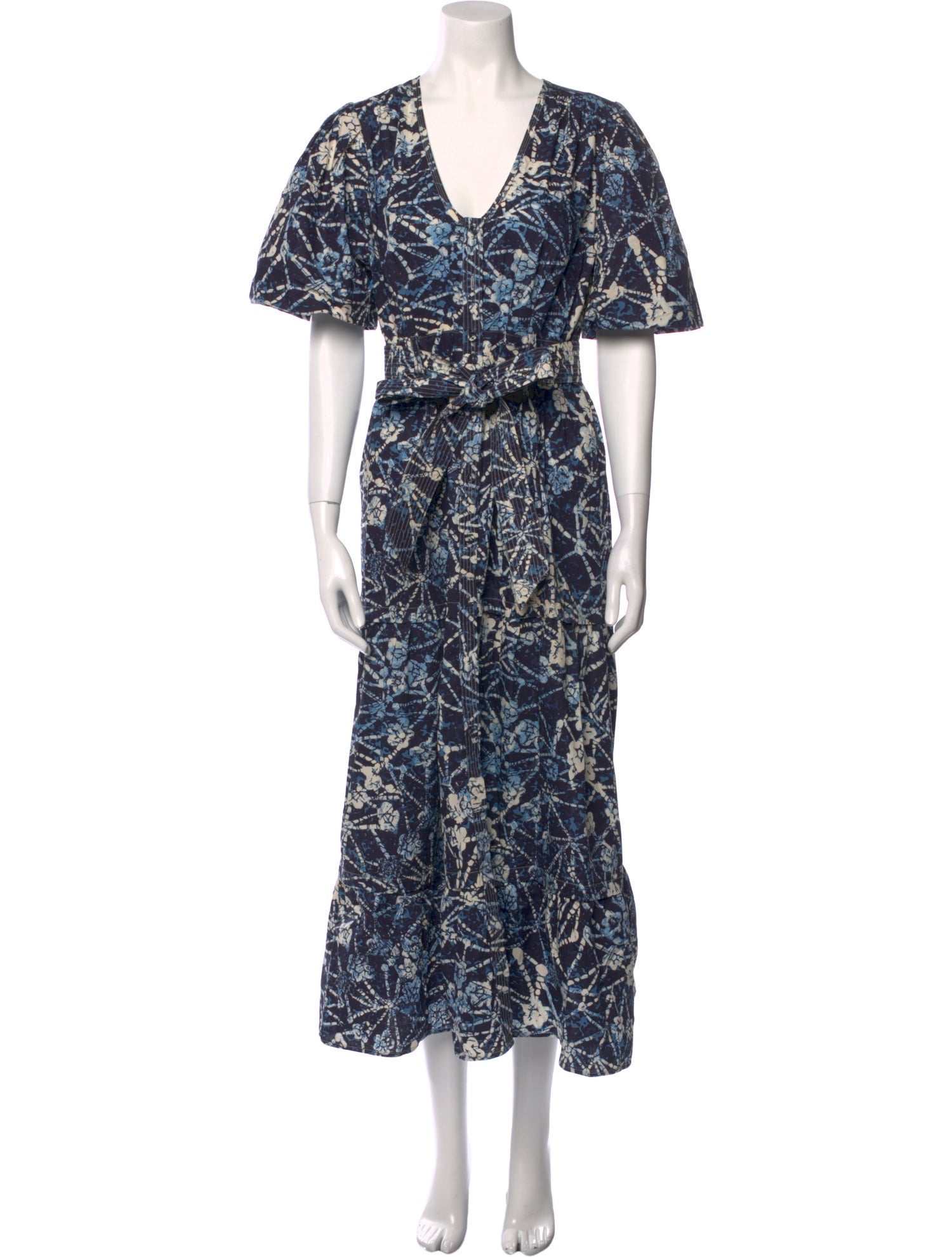 Marie Oliver Floral Print Long Dress