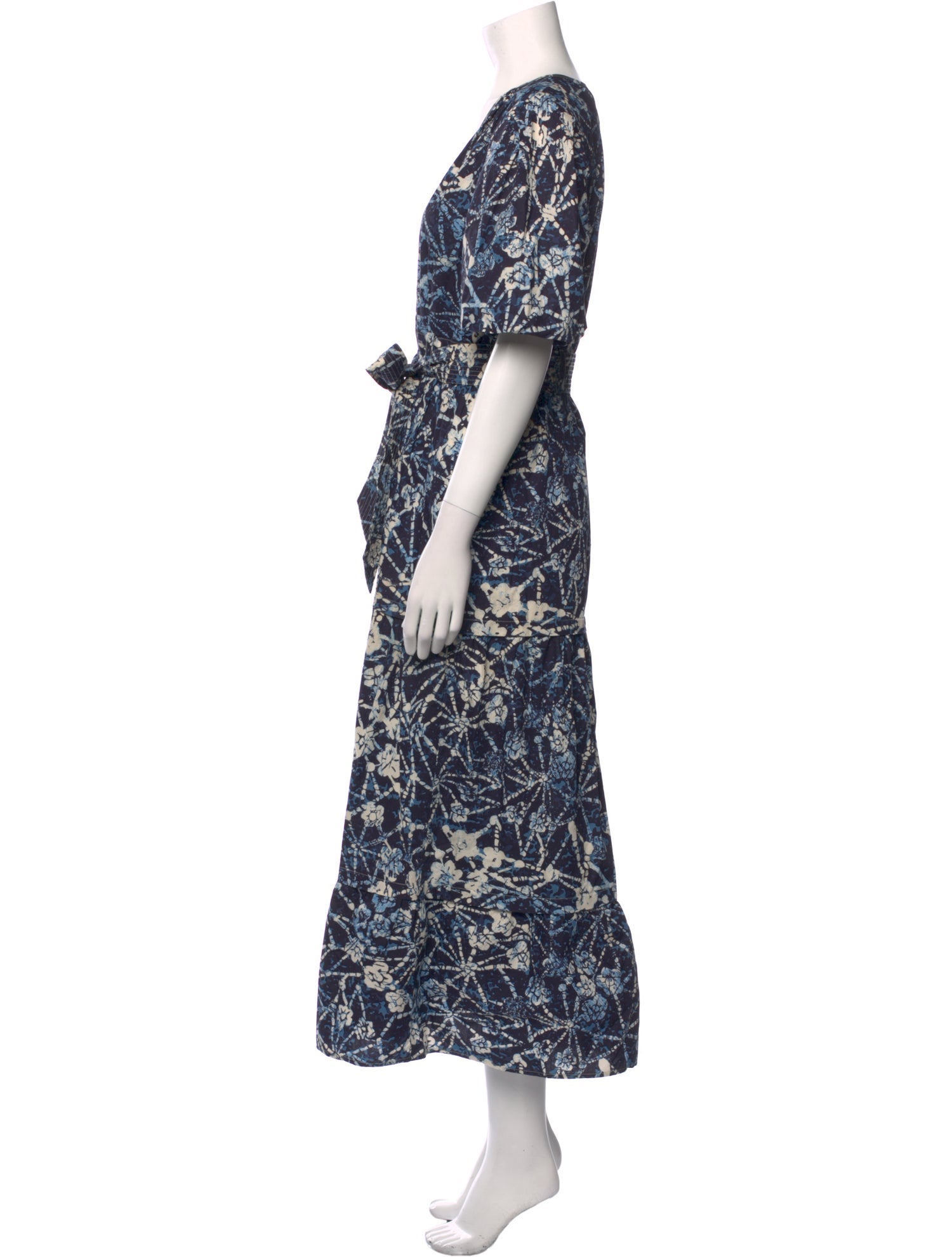Marie Oliver Floral Print Long Dress