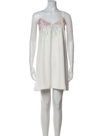 Marie Oliver V-Neck Mini Dress