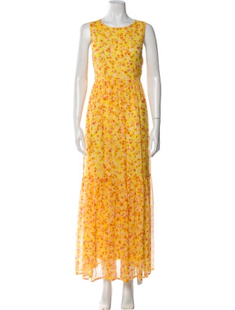 Marie Oliver Floral Print Long Dress