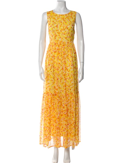 Marie Oliver Floral Print Long Dress