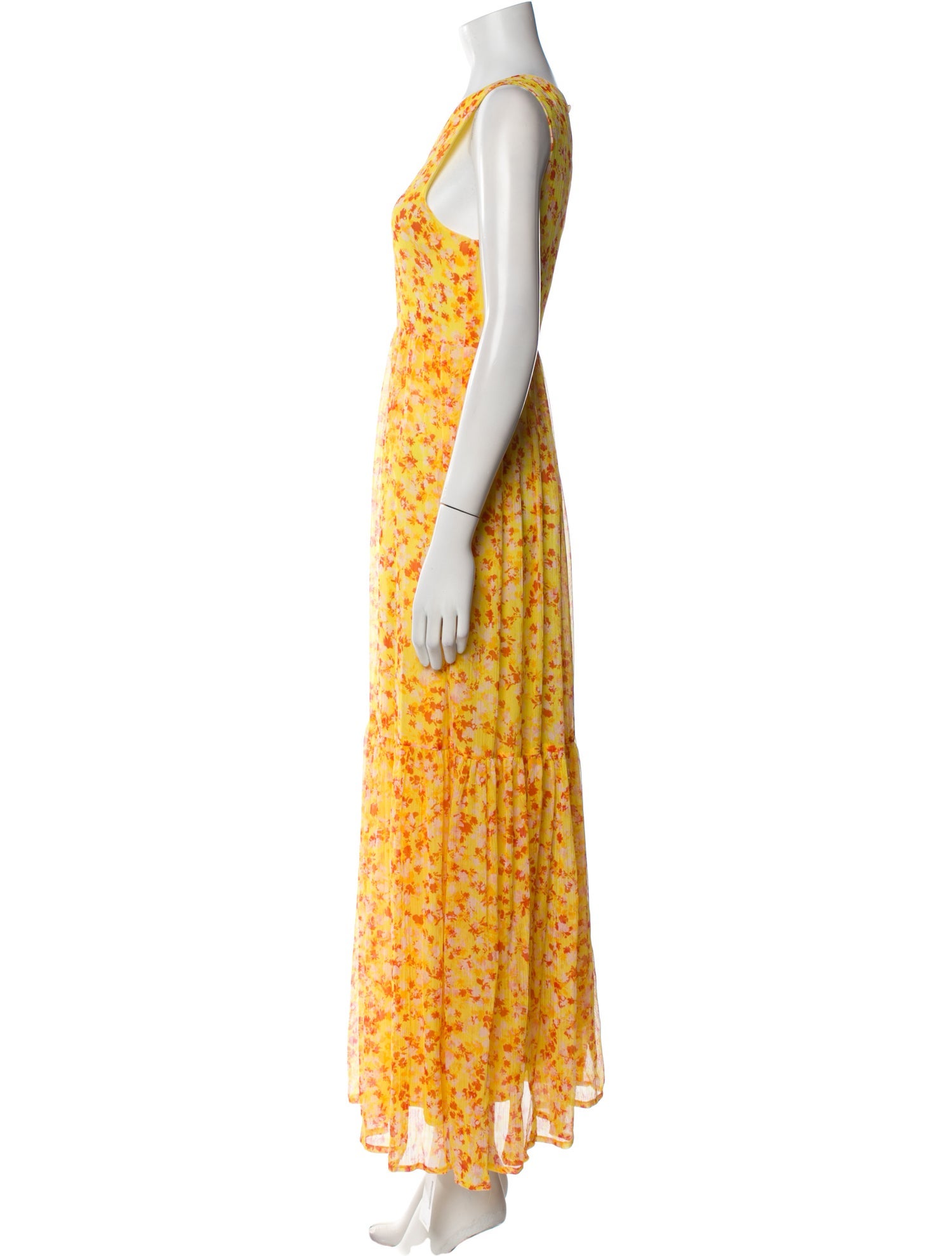 Marie Oliver Floral Print Long Dress