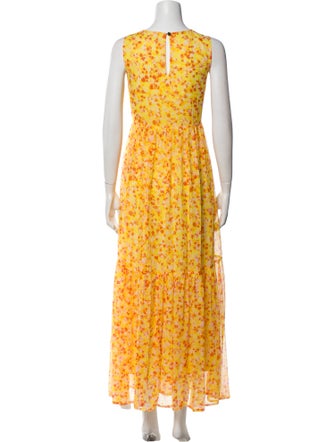 Marie Oliver Floral Print Long Dress
