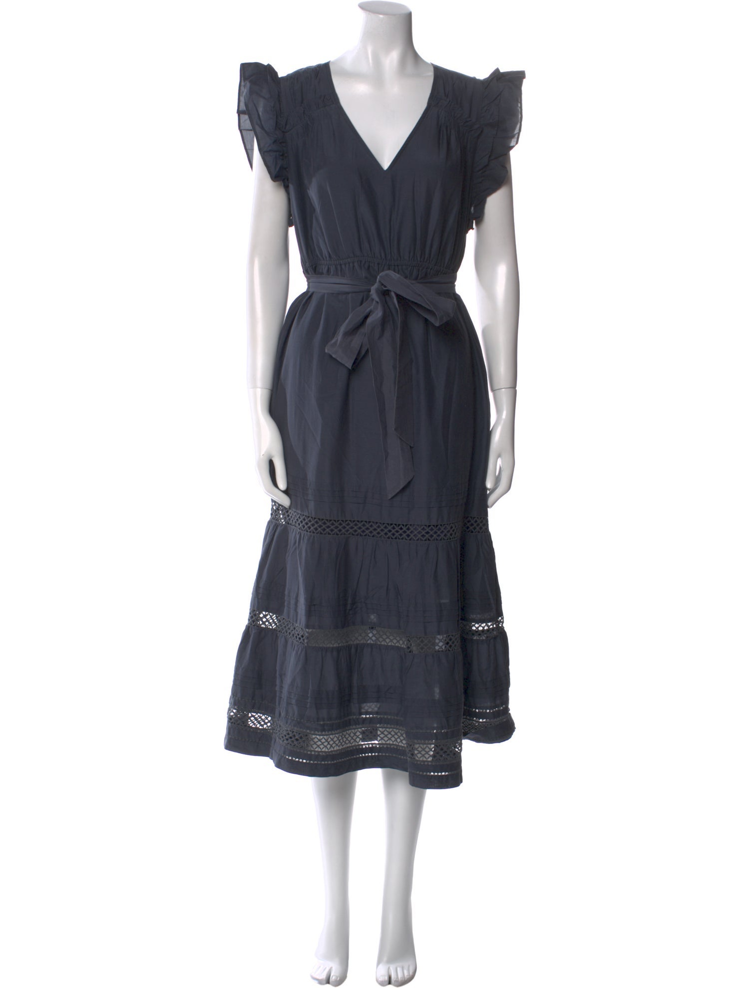 Marie Oliver V-Neck Midi Length Dress