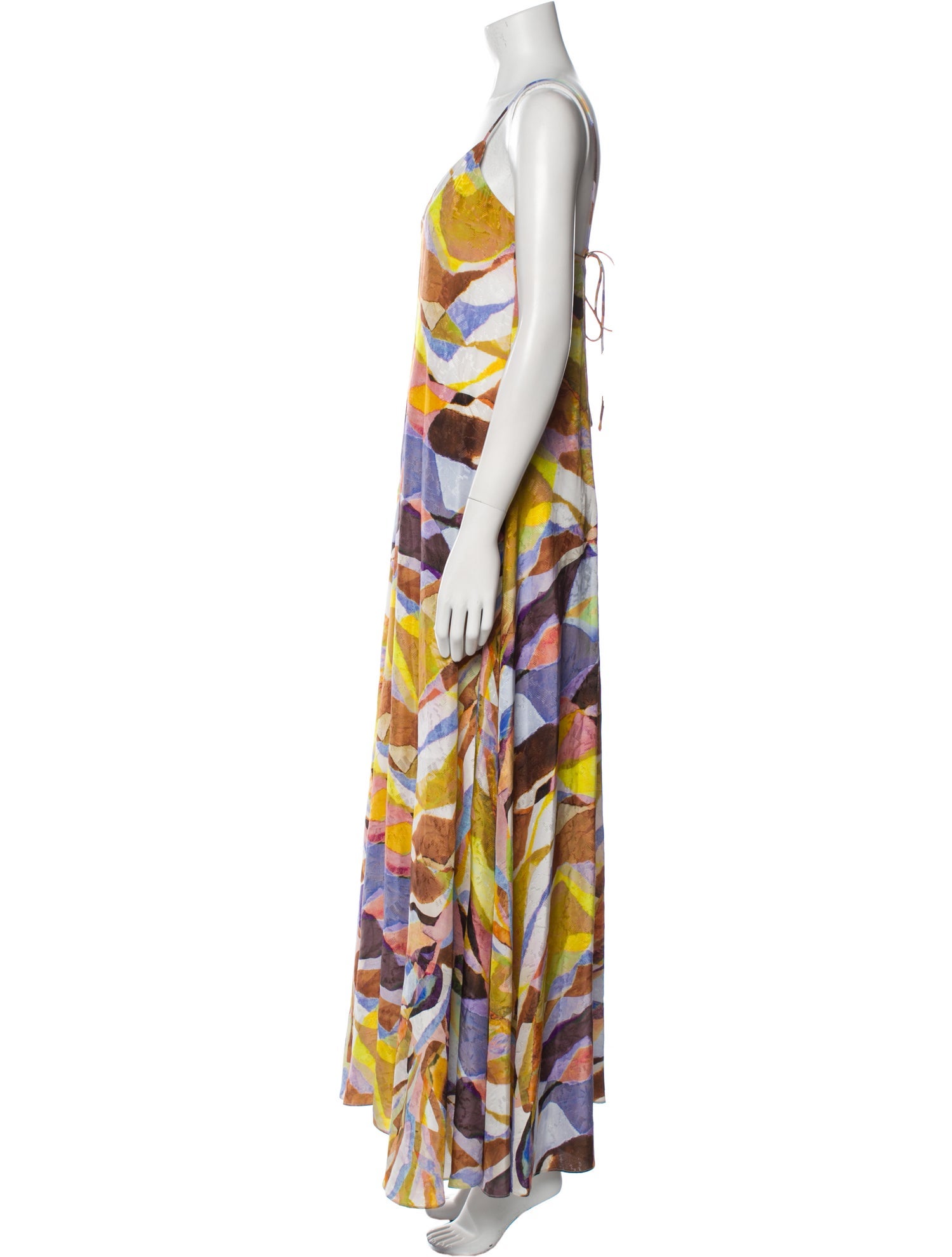 Marie Oliver Printed Long Dress w/ Tags