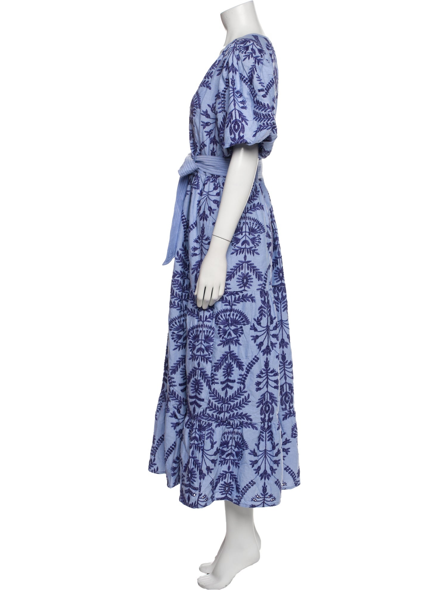 Marie Oliver Printed Long Dress w/ Tags
