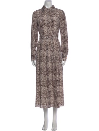 Marie Oliver Silk Long Dress