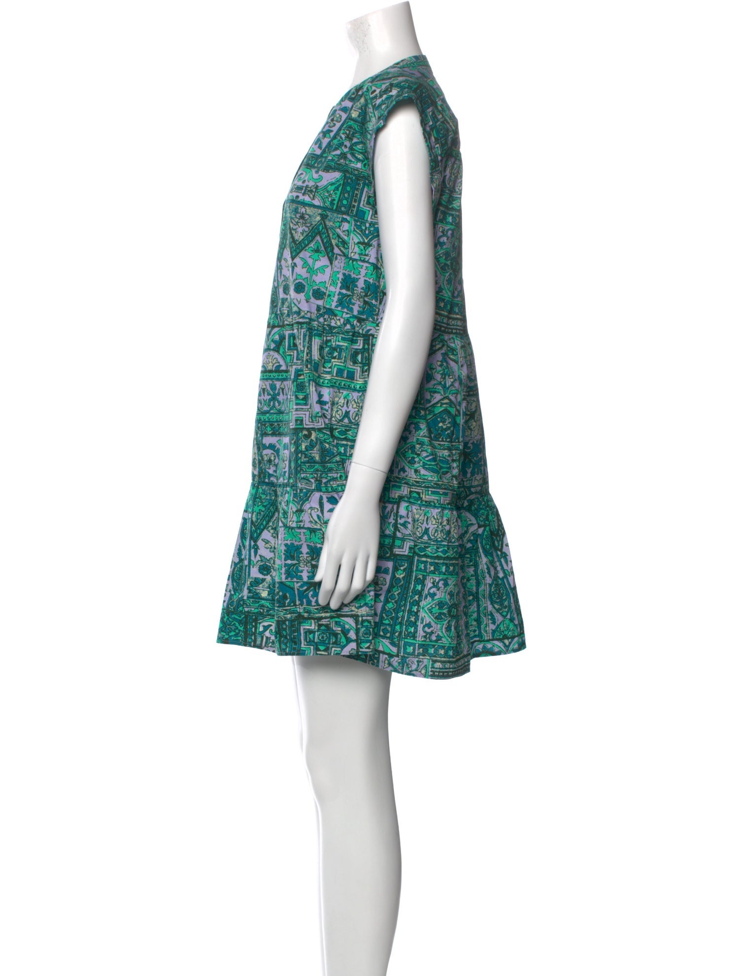 Marie Oliver Paisley Print Mini Dress