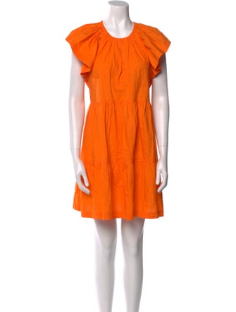 Marie Oliver Crew Neck Mini Dress