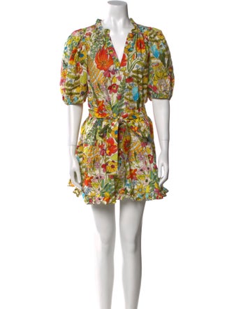 Marie Oliver Floral Print Mini Dress