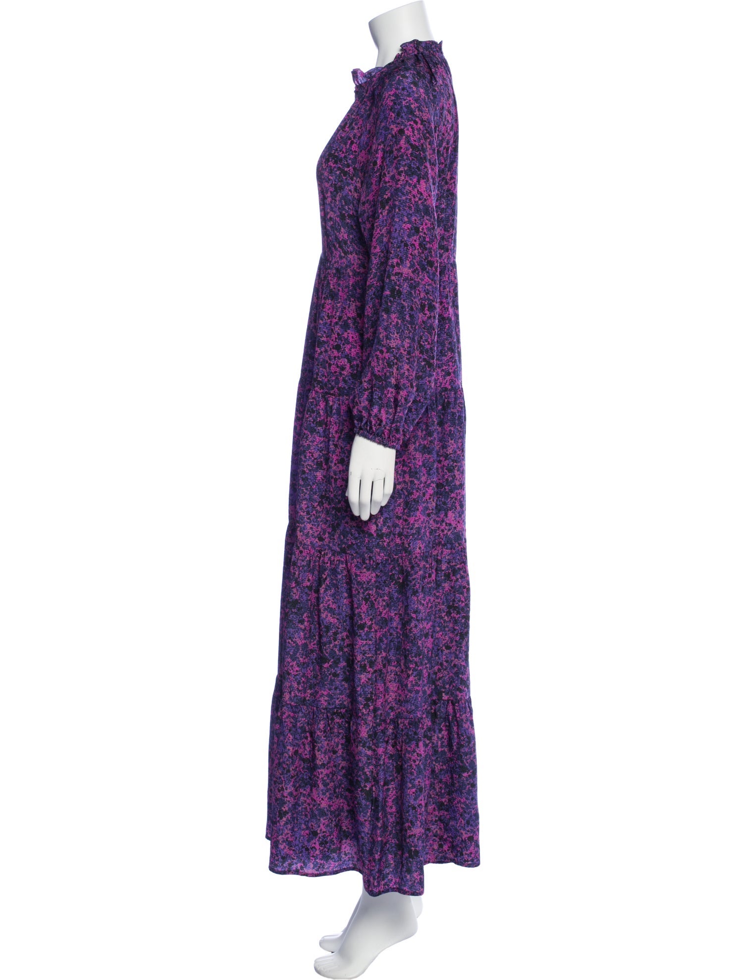 Marie Oliver Floral Print Long Dress