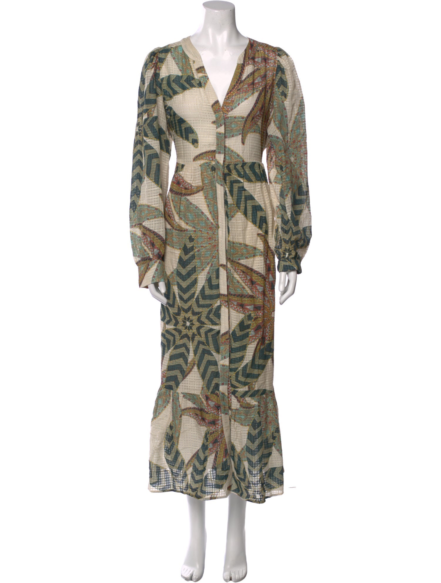 Marie Oliver Printed Long Dress