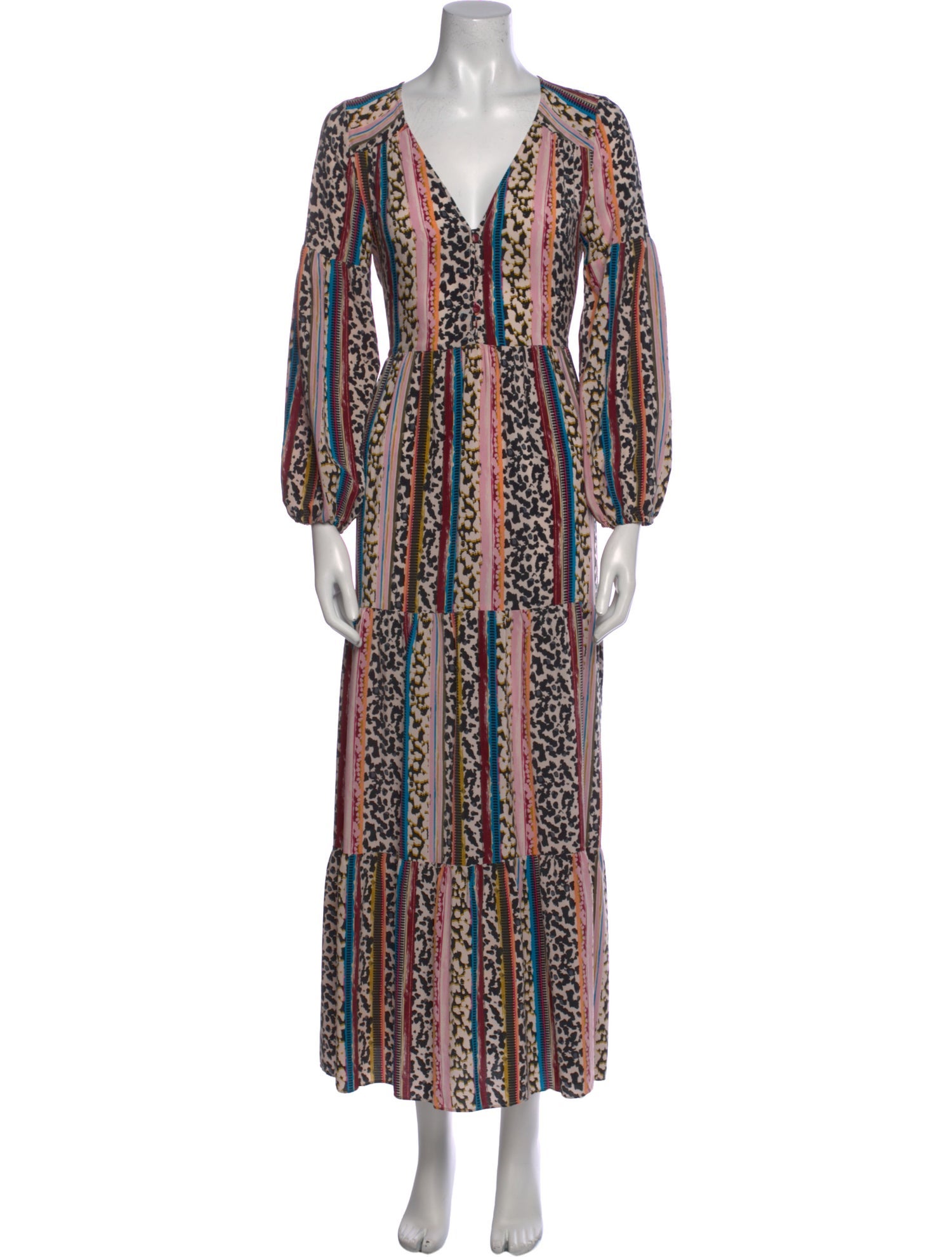 Marie Oliver Silk Long Dress