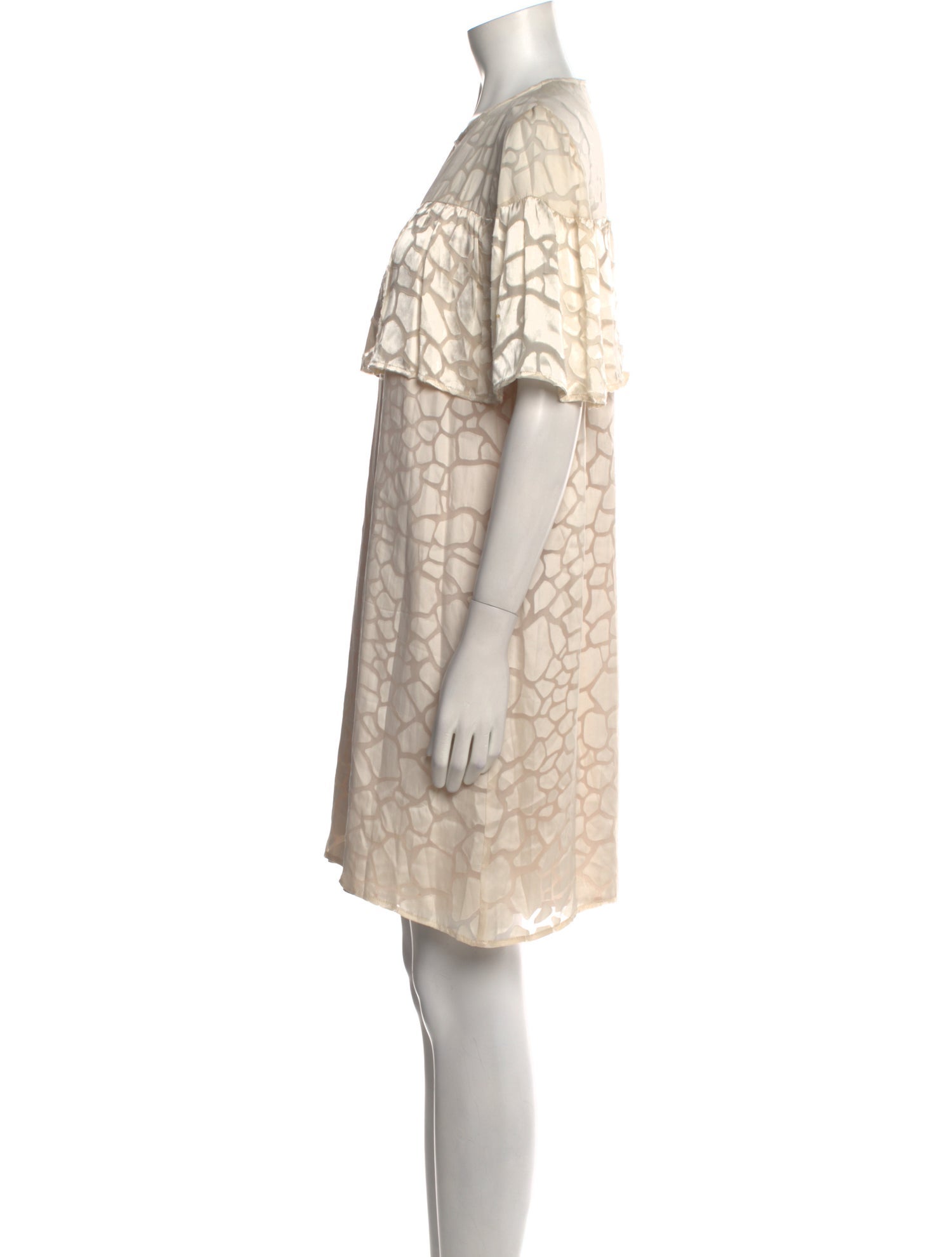 Marie Oliver Lace Pattern Mini Dress