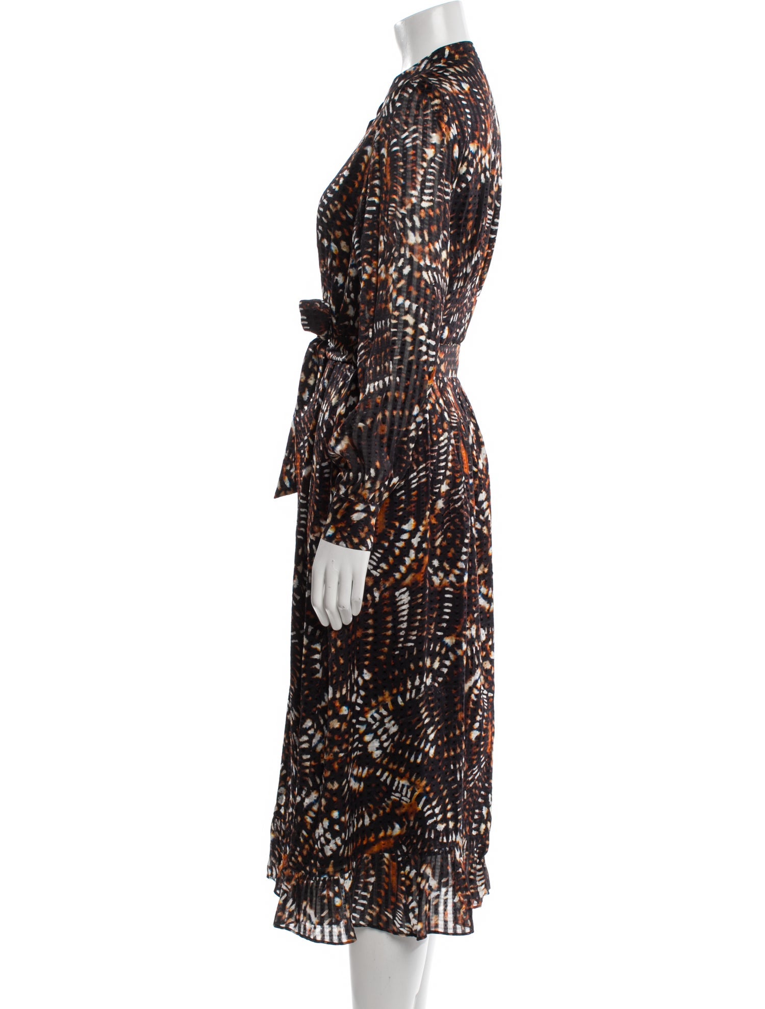 Marie Oliver Silk Midi Length Dress