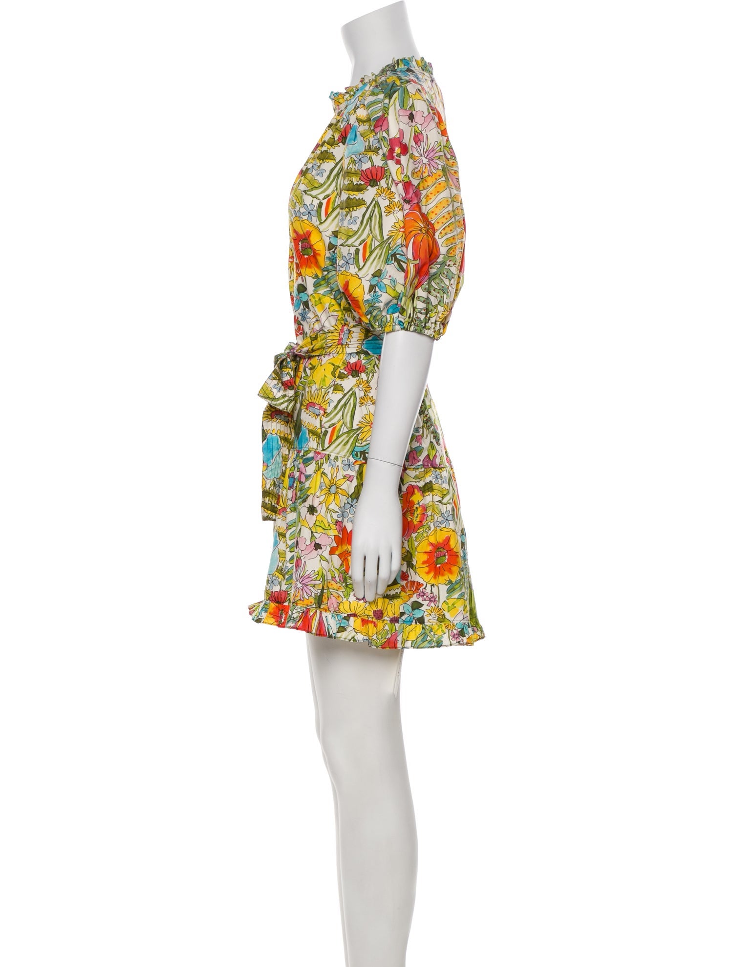 Marie Oliver Floral Print Mini Dress