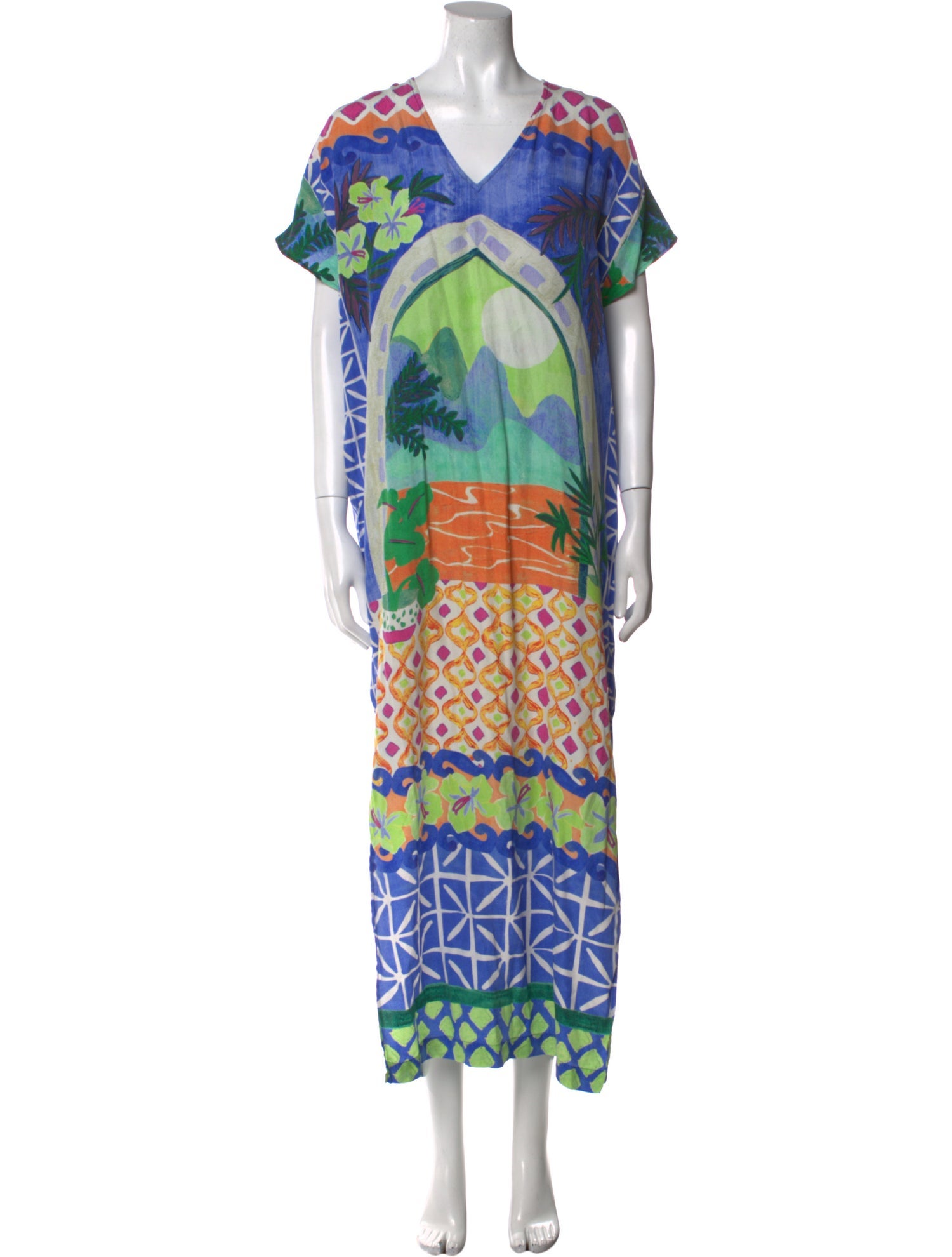 Marie Oliver Silk Long Dress