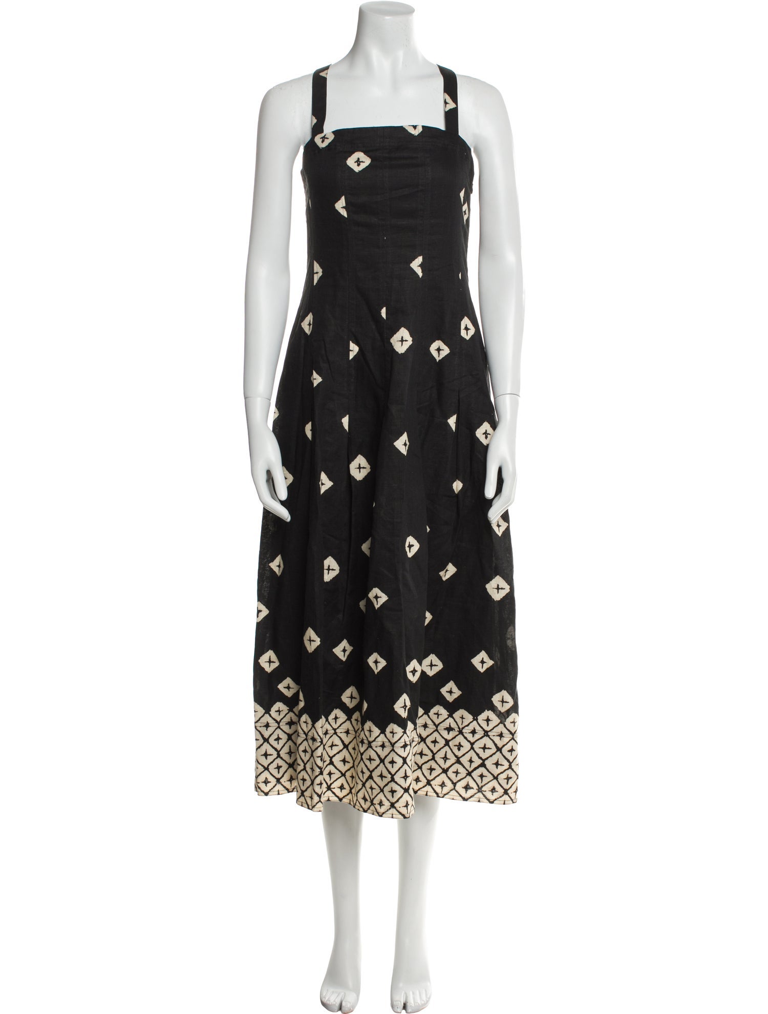 Marie Oliver Printed Midi Length Dress