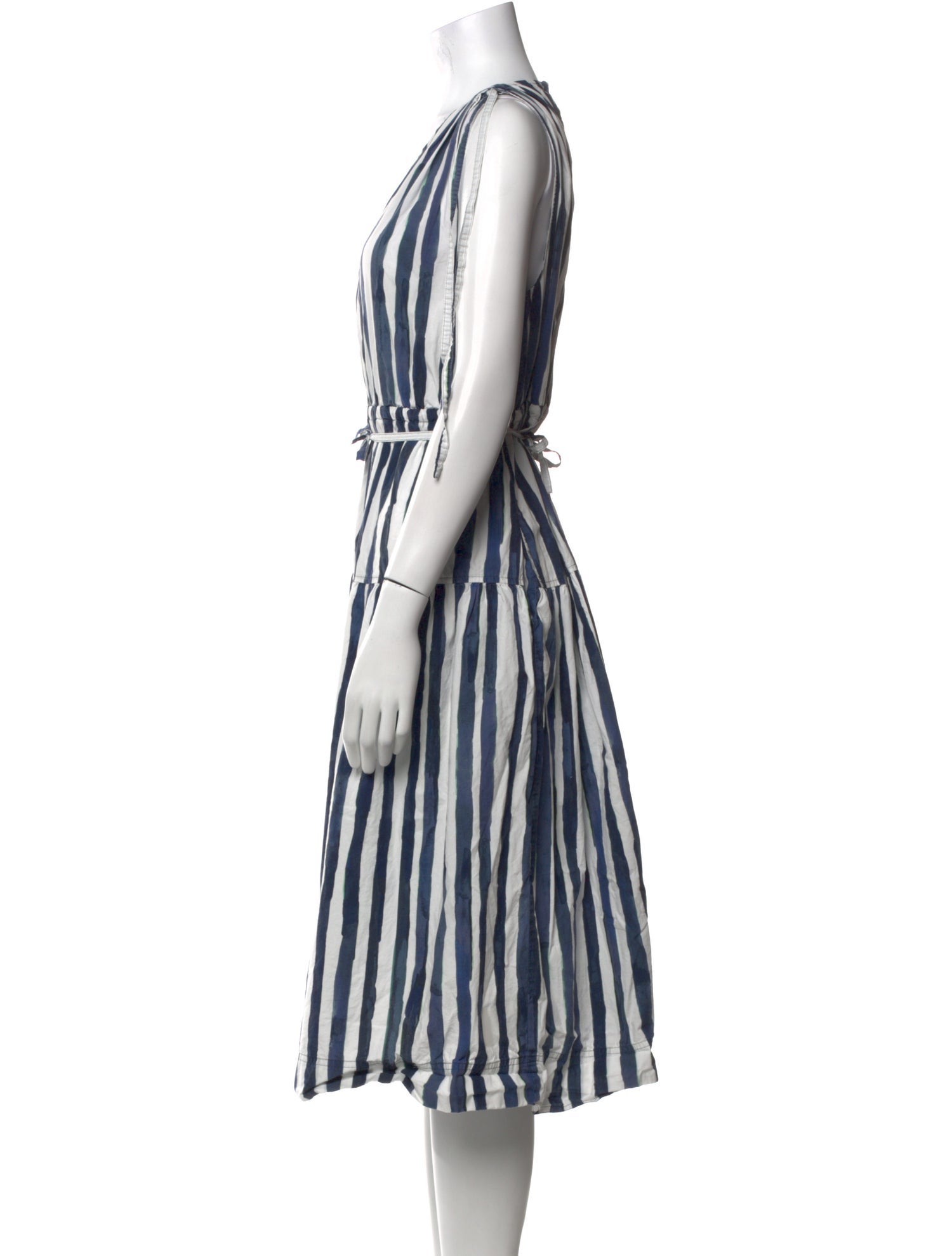 Marie Oliver Striped Midi Length Dress