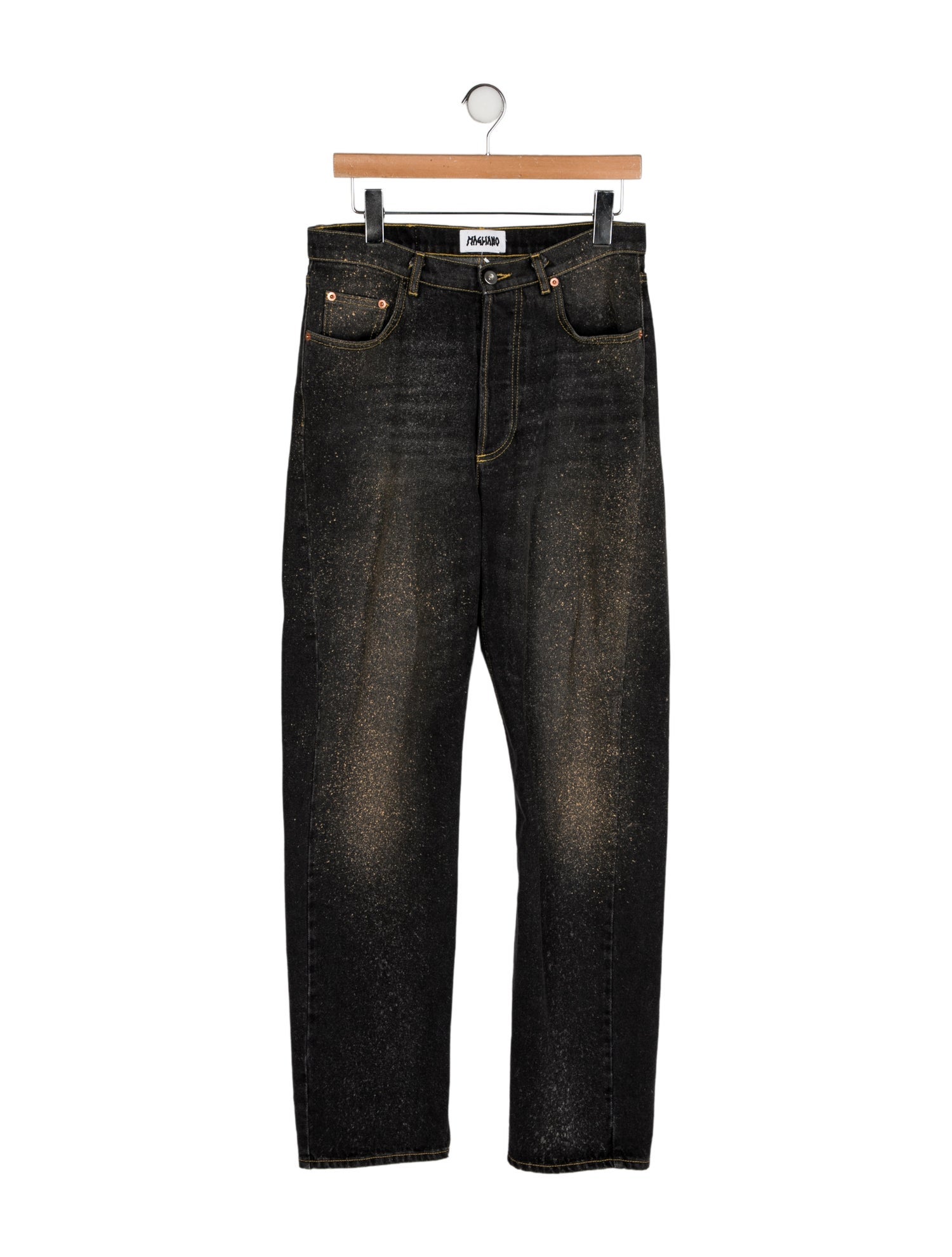 Magliano High-Rise Straight Leg Jeans