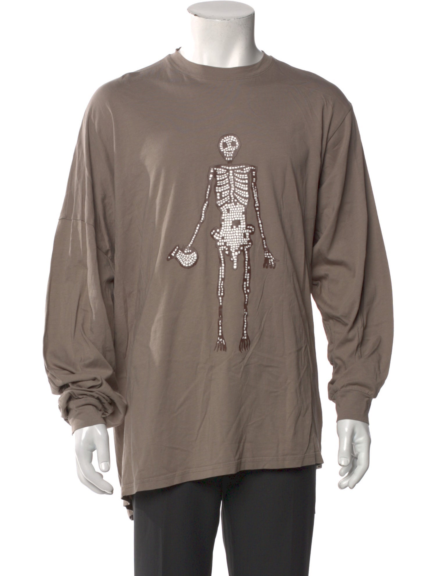 Magliano Graphic Print Crew Neck Henley