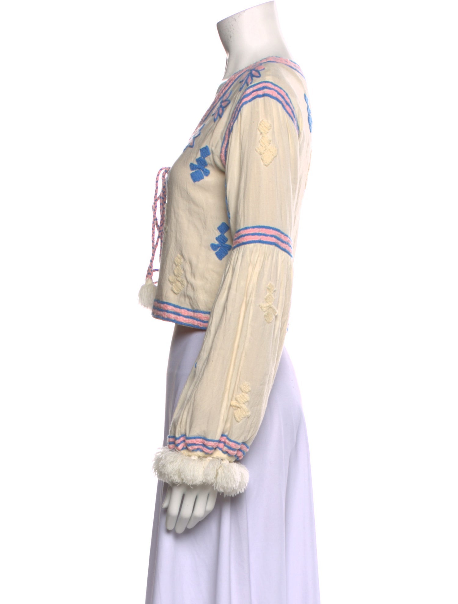 All Things Mochi Printed V-Neck Crop Top