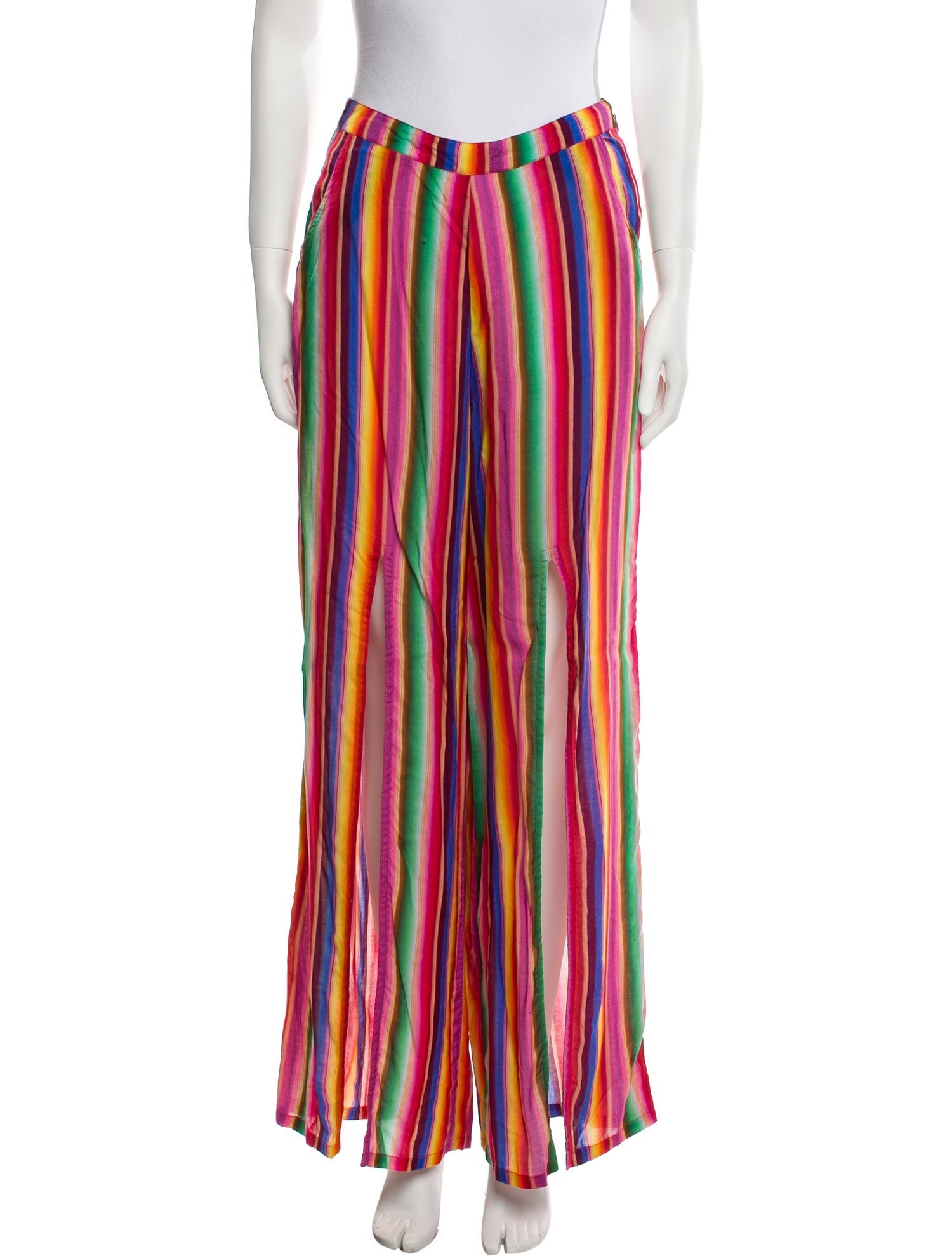 All Things Mochi Striped Wide Leg Pants