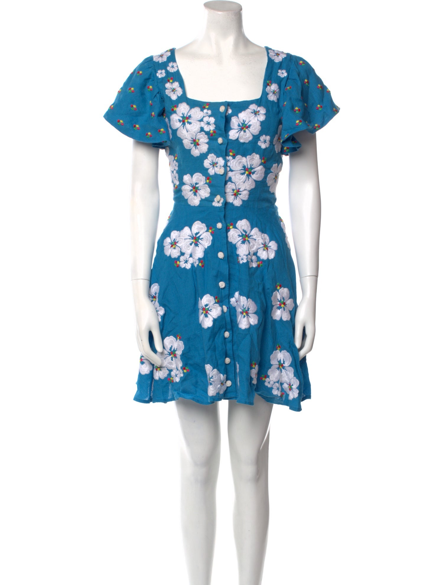 All Things Mochi Linen Mini Dress