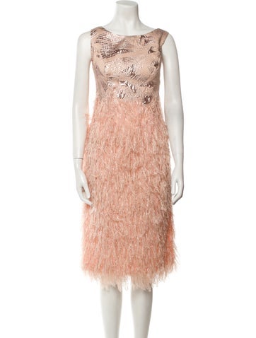 Moncho Heredia Dresses Bateau Neckline Midi Length Dress M