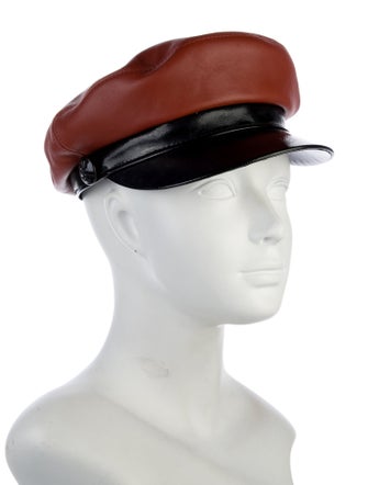 Moda Operandi Leather Newsboy Cap