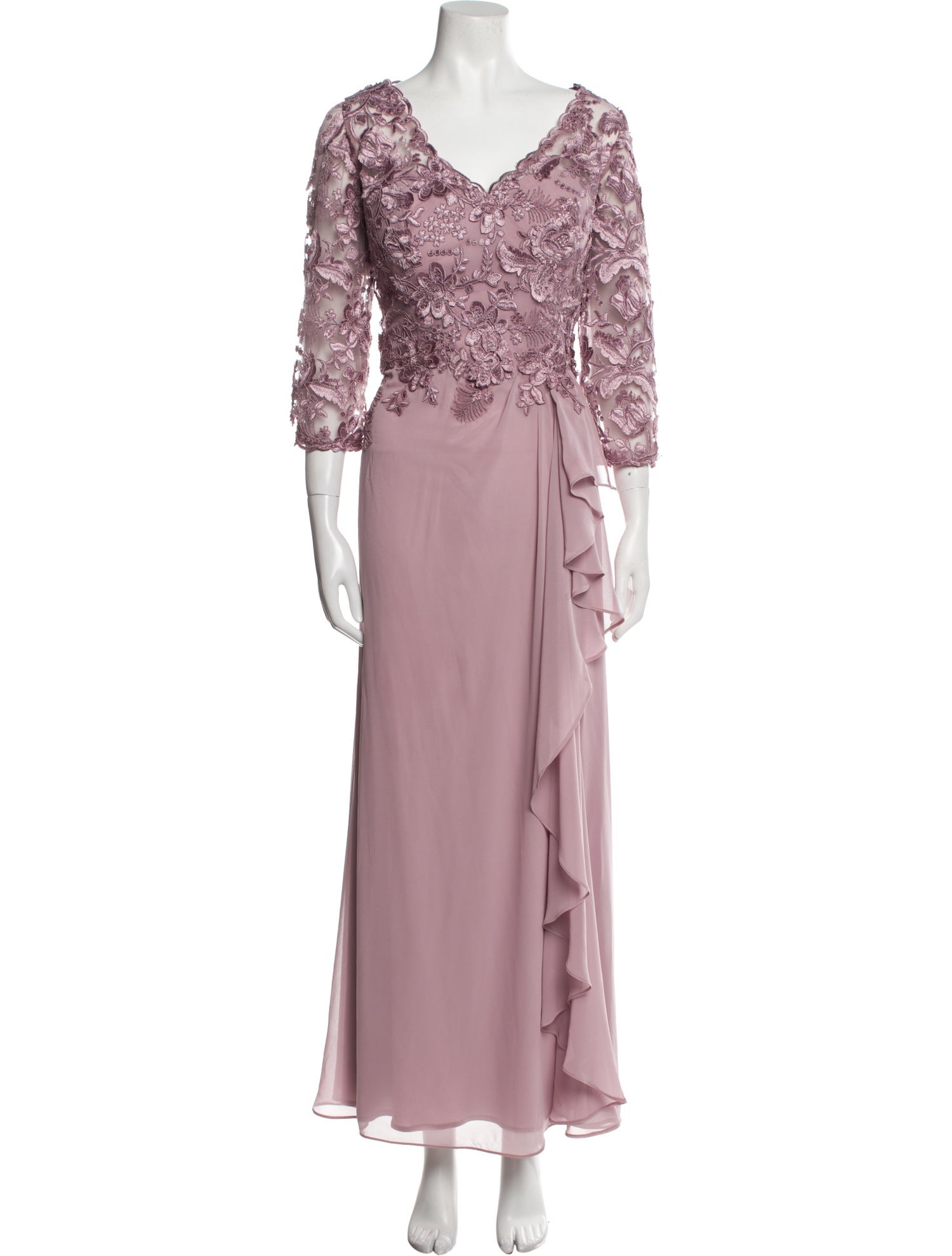 Morilee by Madeline Gardner V-Neck Long Dress