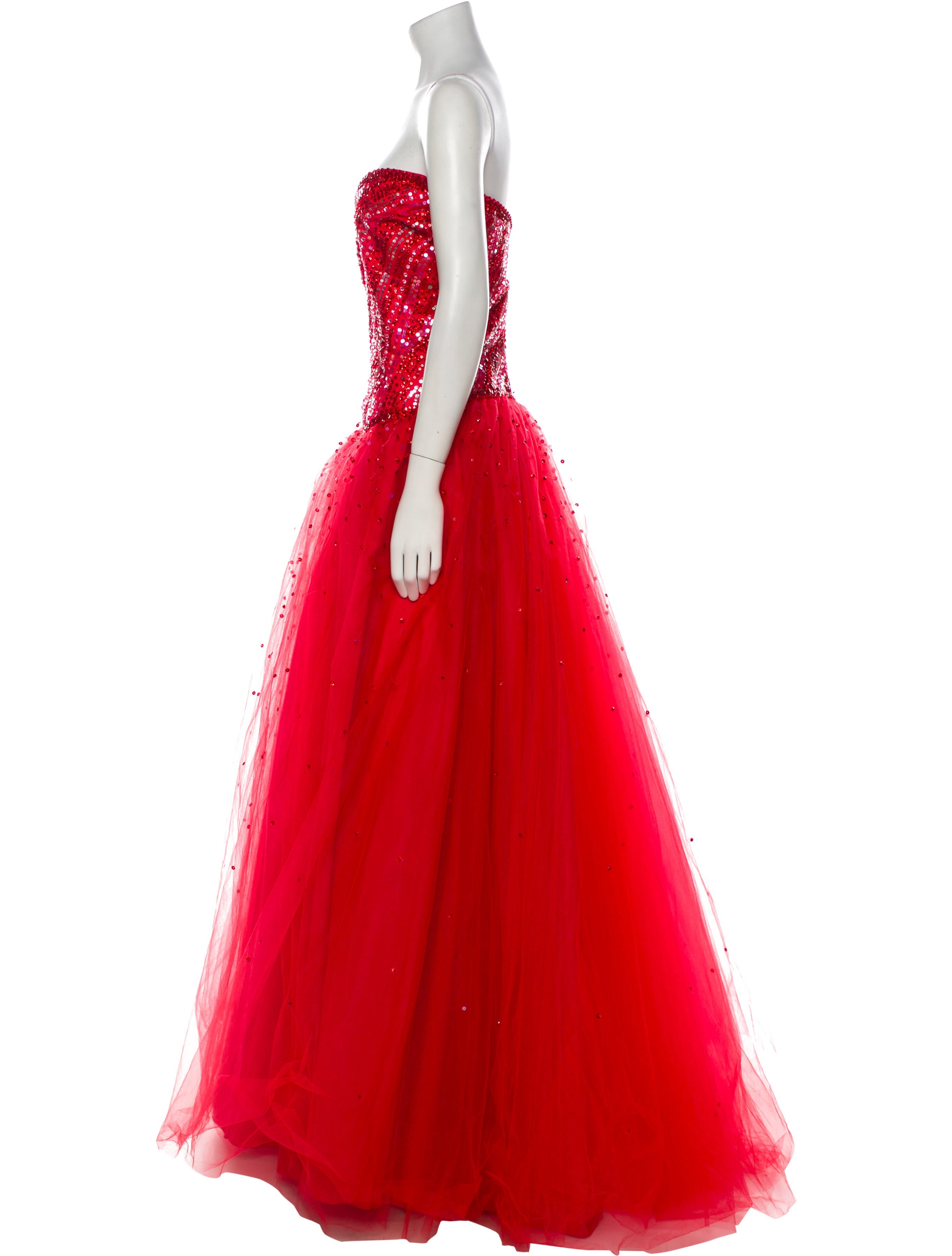 Morilee by Madeline Gardner Strapless Long Dress