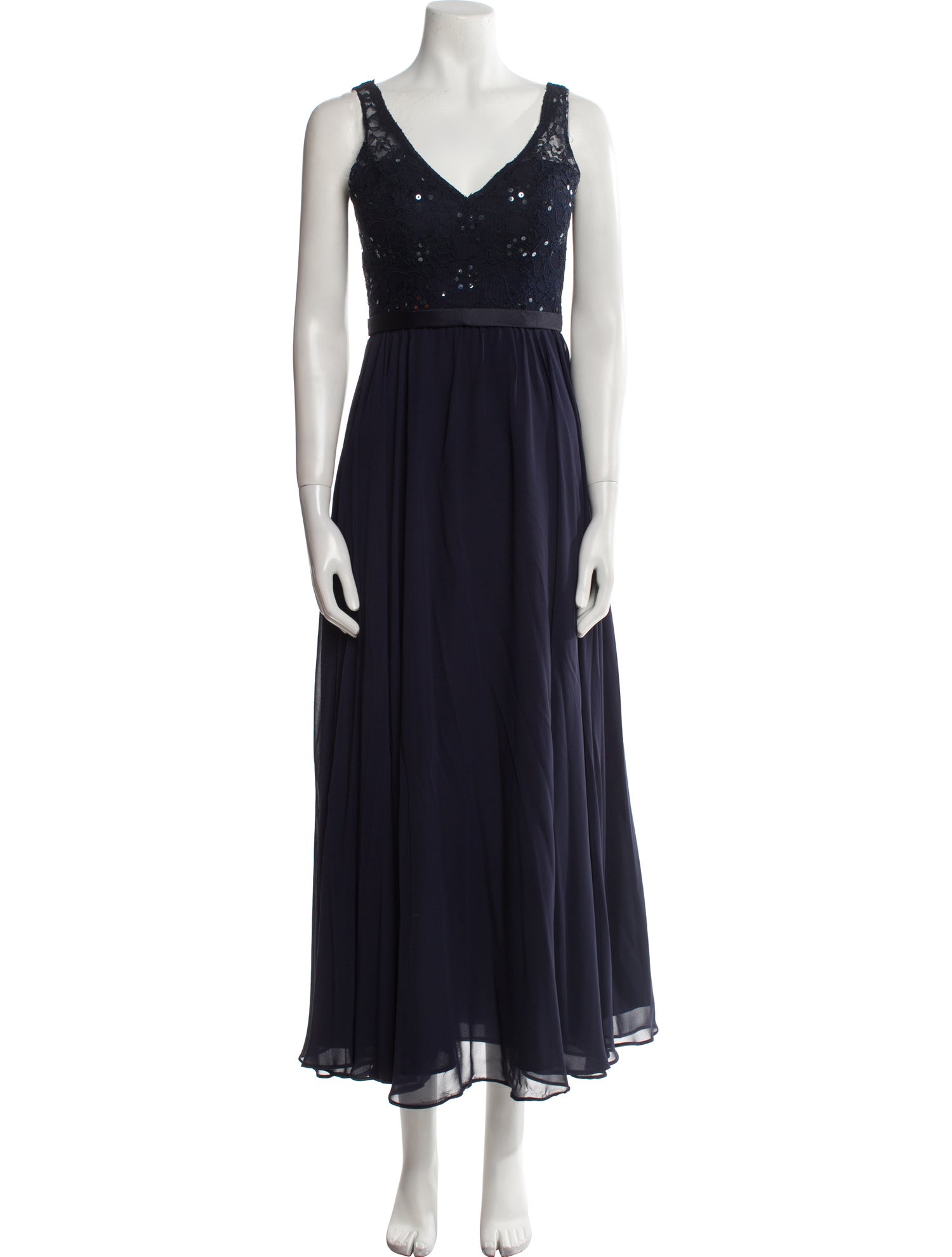 Morilee by Madeline Gardner V-Neck Long Dress